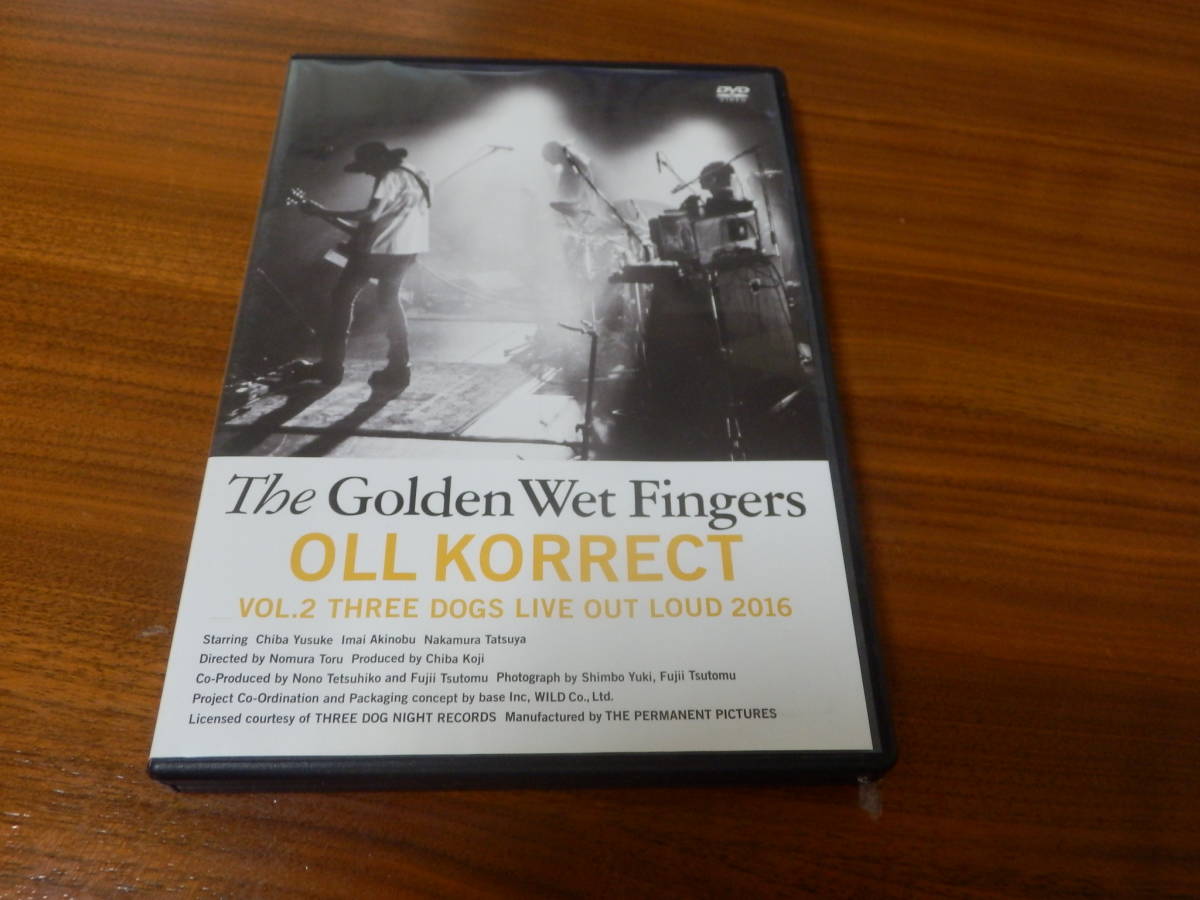 THE GOLDEN WET FINGERS DVD[OLL KORRECT VOL.2 THREE DOGS LIVE OUT LOUD 2016]chibayu light keThe Birthday thee michelle gun elephant