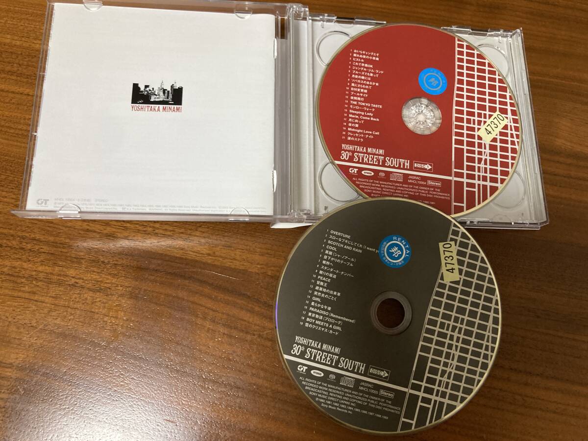 南佳孝 CD2枚組ベストアルバム「30th STREET SOUTH BEST」モンロー ウォーク スローなブギにしてくれ 帯あり_画像2