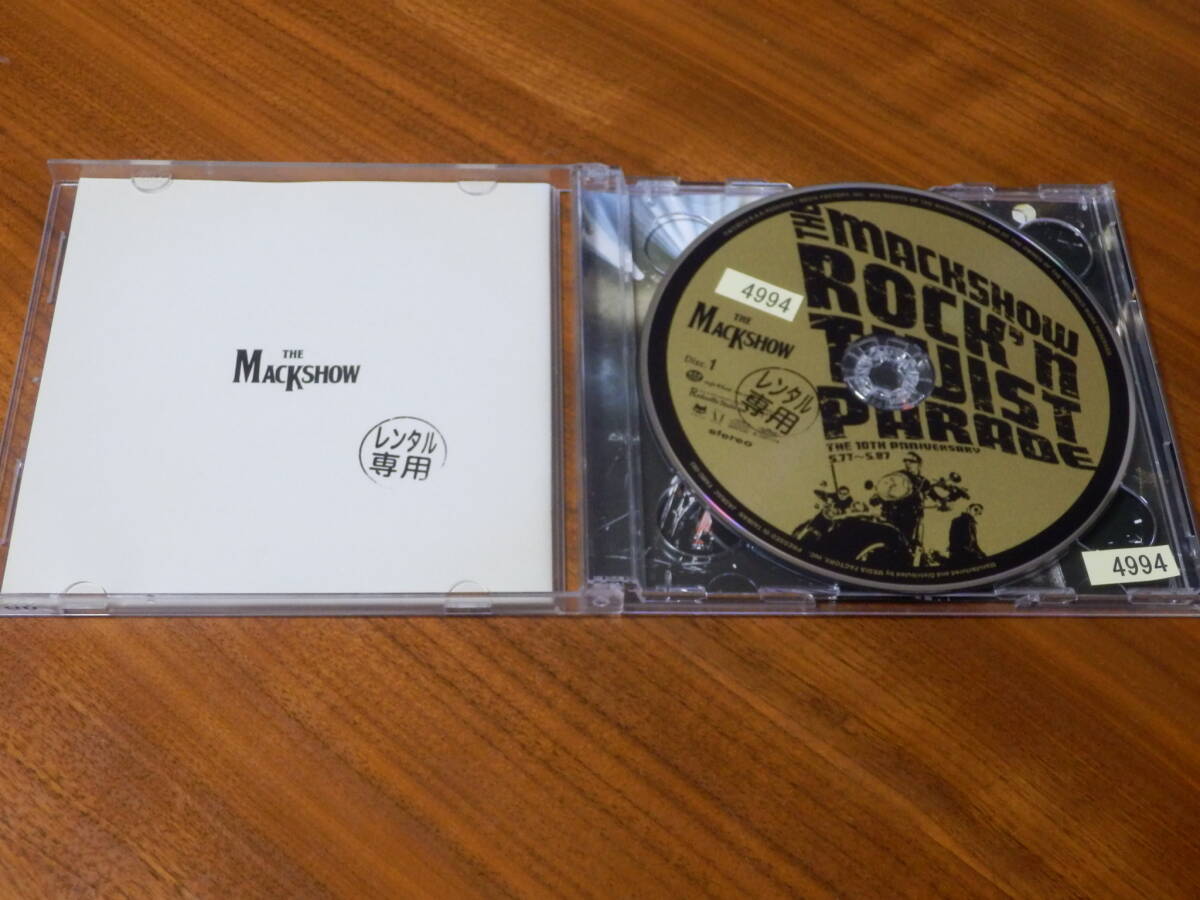 ザ・マックショウ CD「ROCK'n-TWIST PARADE THE 10TH ANNIVERSARY S.77～S.87」クールス COOLS ブラックキャッツ THE MACKSHOW DVDなし_画像2