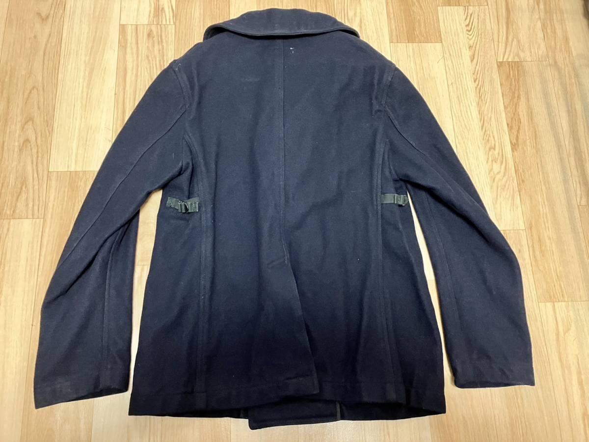 [ENGINEERED GARMENTS engineered garments ]makino- jacket Mackie no pea coat wool navy navy blue USA made jacket S size 