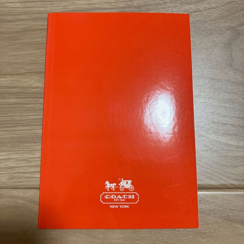  rare! prompt decision new goods COACH Mucc book@ appendix complete goods 3 point set pouch multi Note pad Note signature red red case limitation Coach 