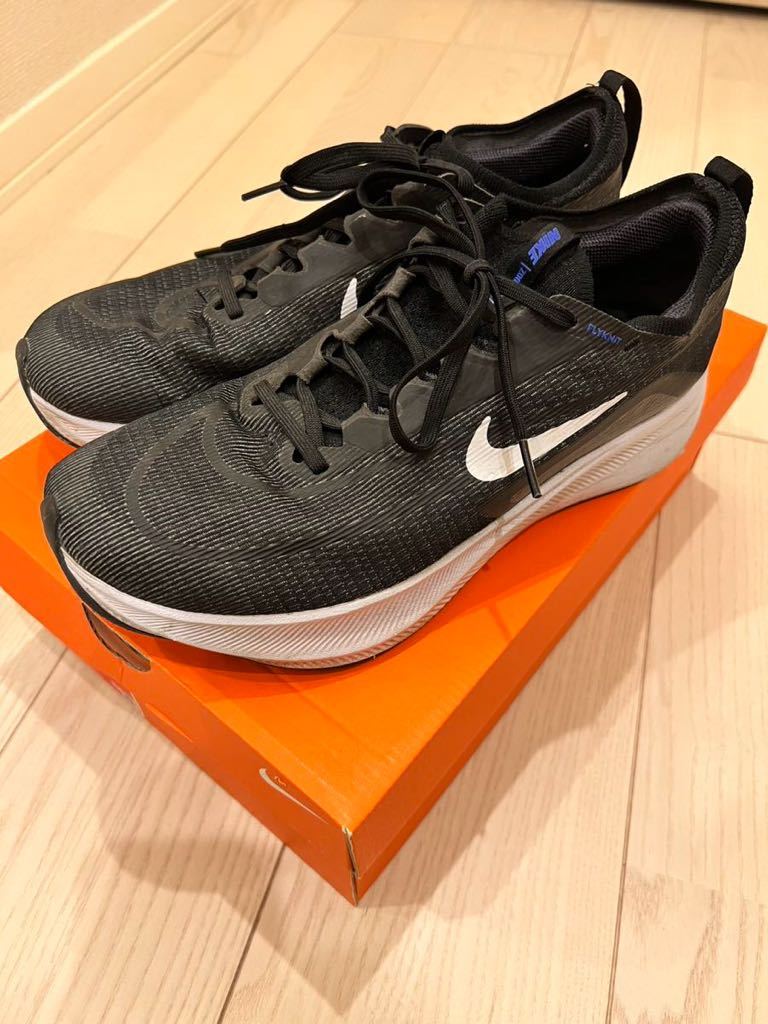 NIKE 【ズームフライ4】 27.5cm 黒 カーボン ナイキ ランニングシューズ ヴェイパーフライ ズームフライ ブラック箱あり_画像1