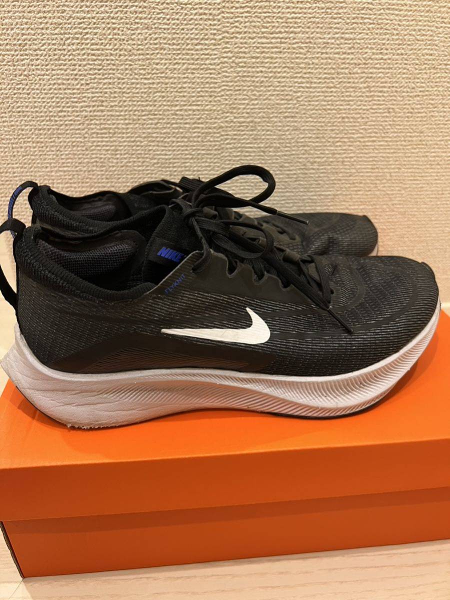 NIKE 【ズームフライ4】 27.5cm 黒 カーボン ナイキ ランニングシューズ ヴェイパーフライ ズームフライ ブラック箱あり_画像2