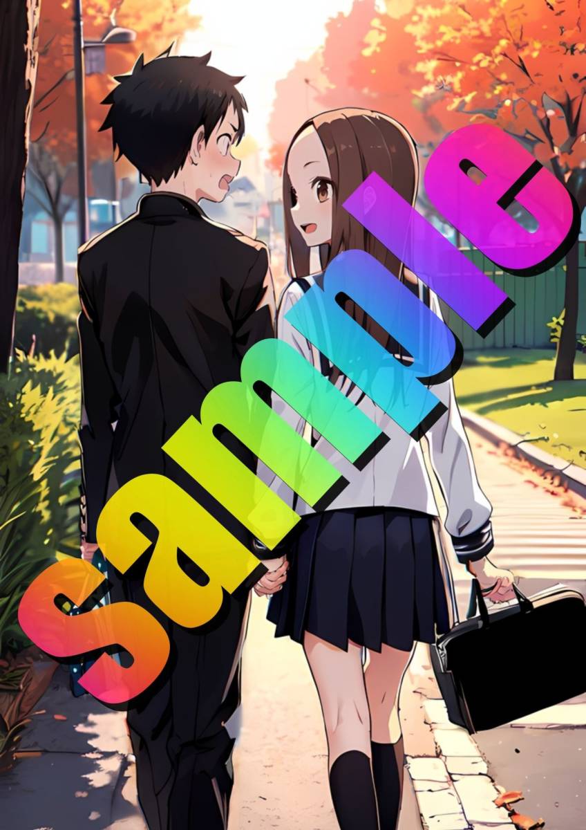 ★からかい上手の高木さん★高品質/最高用紙 A4サイズ ポスター ラミネート加工 同人 光沢紙 美少女 セクシー 下着 アニメ NKJT0070_画像1