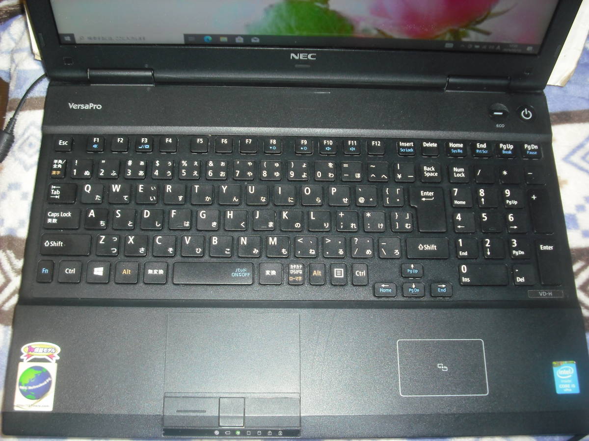  prompt decision! NEC VersaPro VK26MD-H Win10 Pro 64bit Intel Core i5-4300M 2.60GHz 4GB 320GB 15.6 type black group Li-Office AC attaching *p1183*