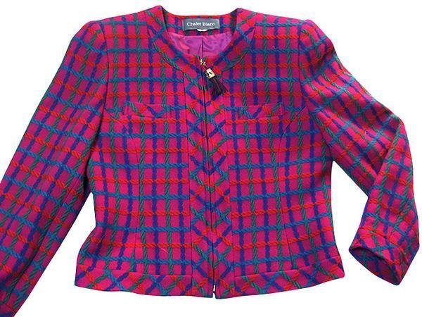 レナウン 　スーツ 　上下set セット 　長袖 　赤紫系 　レッドパープル 　毛100% 　ウール100% 　（新品） 　No.A455 　◆::