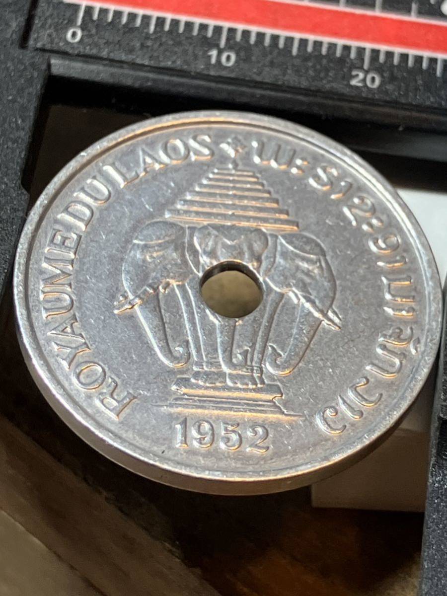 古銭 大型 記念硬貨 古錢 硬貨 KINGDOM OF LAOS 20 CENTS 1952 SISAVANG VONG NICE OLD COIN Coin, Lao, Sisavang Vong, 20 Cents, 1952_画像7