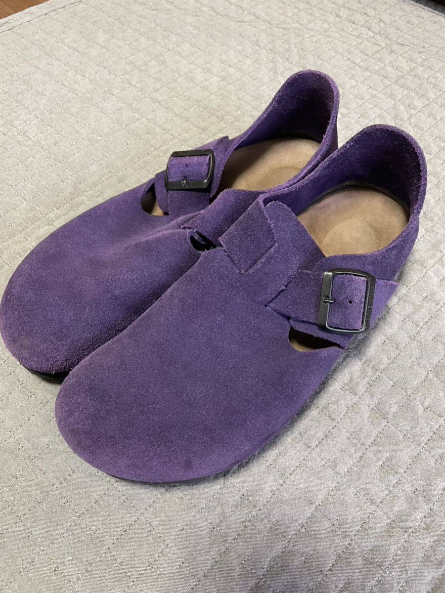 BIRKENSTOCK LONDON ビルケンシュトック ロンドン　スエード　パープル　紫　size41_画像2