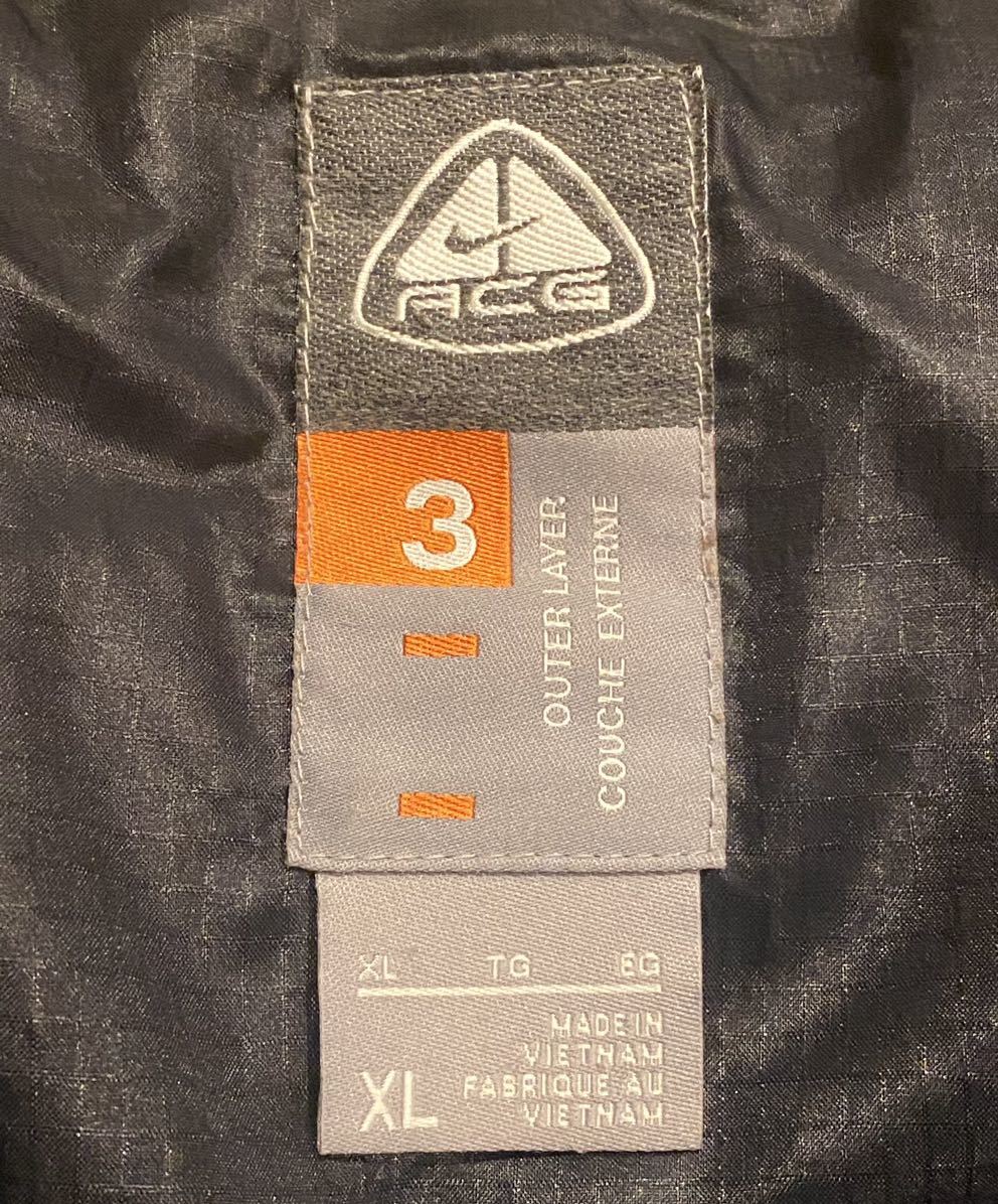 【入手困難】NIKE ACG ナイキ VINTAGE パデッドジャケット 中綿 ナイキ エーシージー アウトドア XL 大きいサイズ ビックシルエット 廃盤