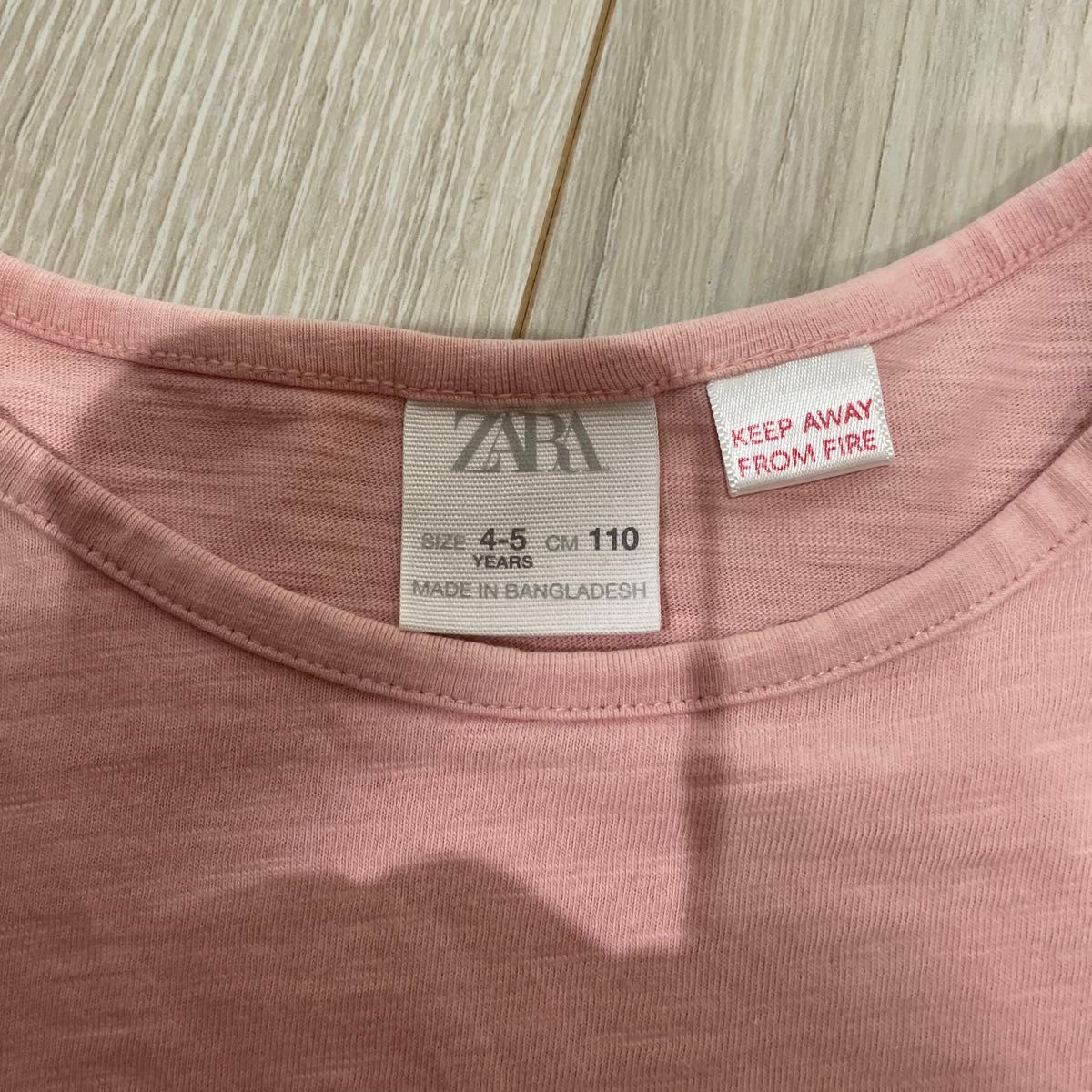 ZARA ザラキッズ　Tシャツ　レースTシャツ　ピンク