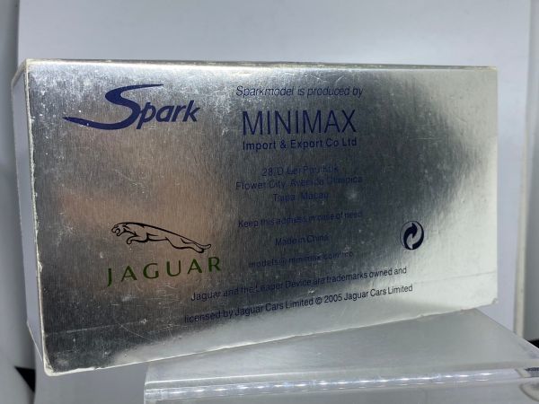 SPARK MODEL スパーク 1/43 JAGUAR XJR 12 ジャガー New Ace MINIMAX 紙箱使用感 ケース割れ無し 小傷_画像5