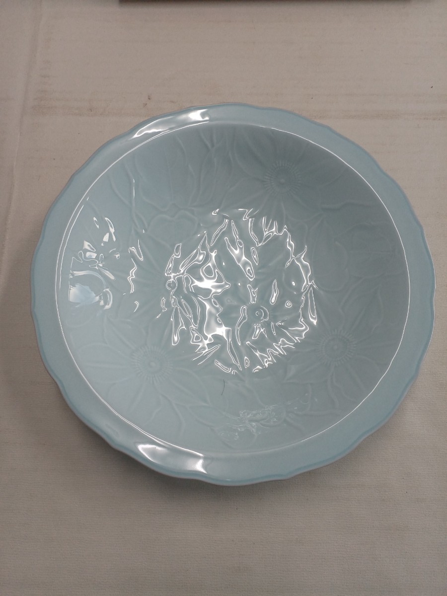 NARUMI 鉄線花 深盛皿 中古 長期保管 大皿 和食器 菓子鉢 食器 盛り皿 保管品の画像2