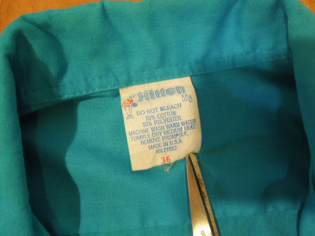 HILTON ヒルトン　70'sヴィンテージ　レディース　ボーリングシャツ　MADE IN USA サイズ36インチ_画像4