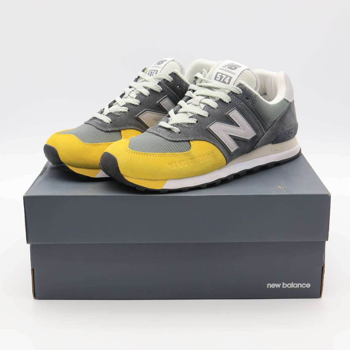 【ほぼ新品】the Apartment × New Balance 574 Mustard Dip ジ アパートメント ニューバランス 574 マスタード ディップ ML574AP2 27.5cm_画像1