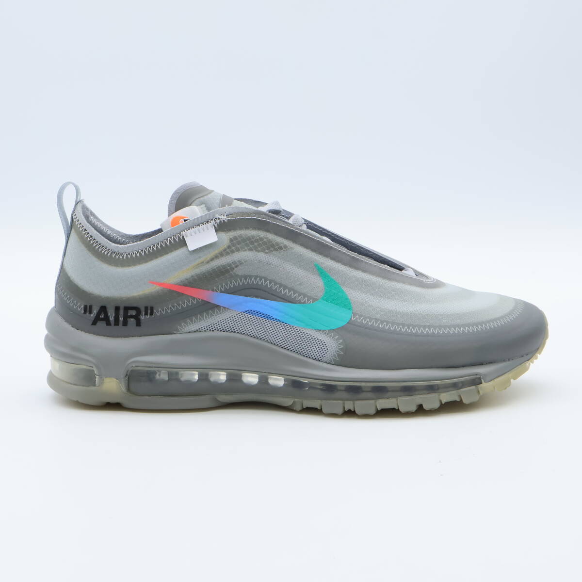 【新品未使用】Off-White Nike Air Max 97 Grey オフホワイト ナイキ エアマックス97 グレー AJ4585-101 25.5cm_画像3