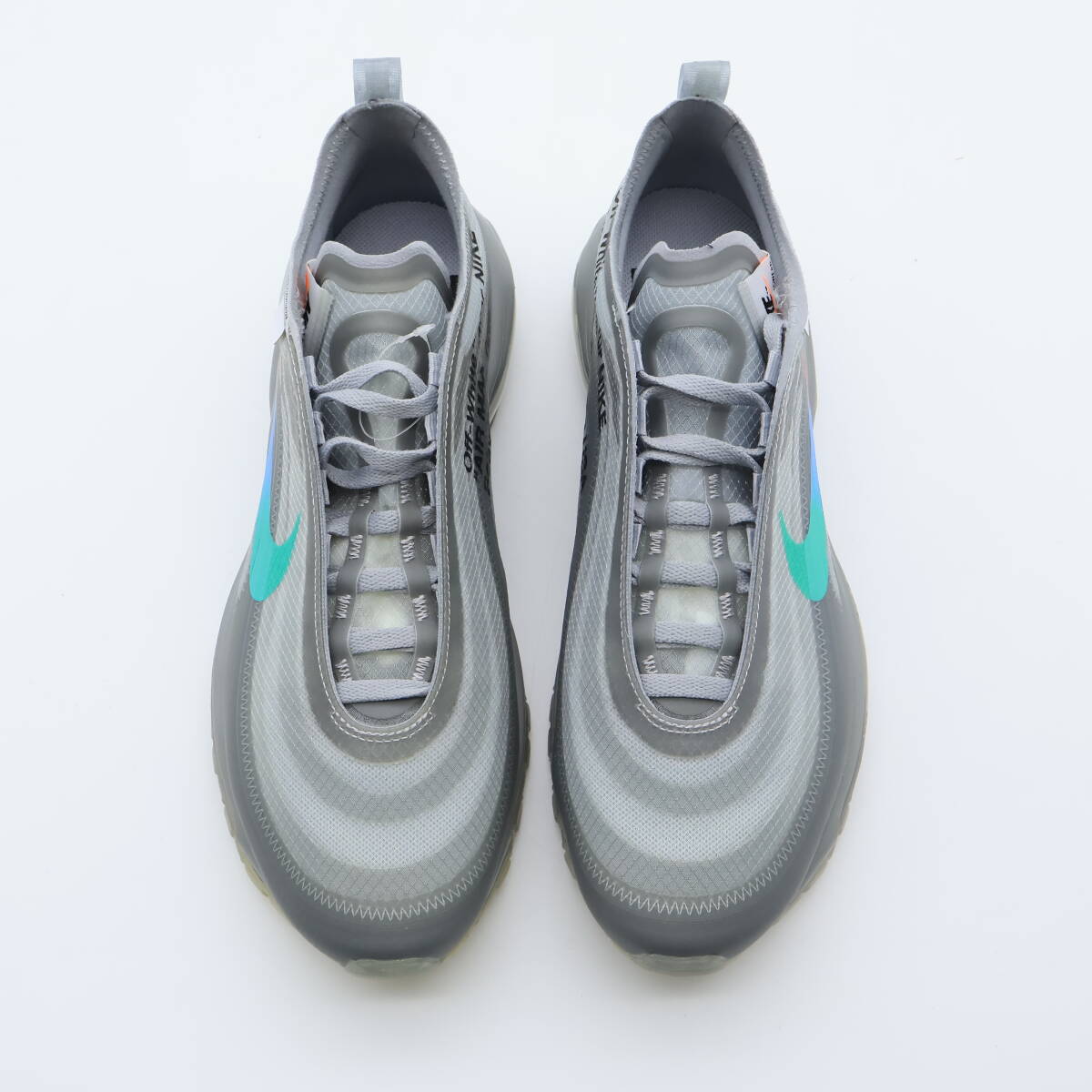 【新品未使用】Off-White Nike Air Max 97 Grey オフホワイト ナイキ エアマックス97 グレー AJ4585-101  25.5cm