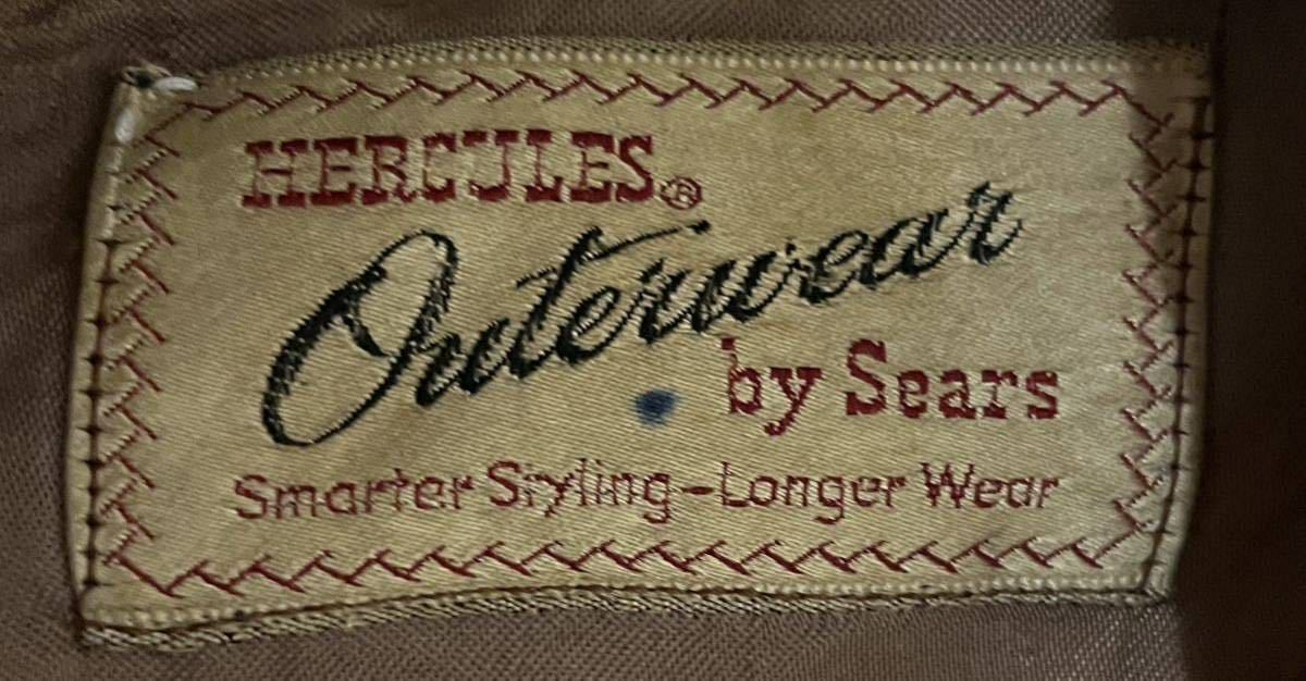 60's HERCULES outerwear by Sears ヘラクレス ヌバック レザー ジャケット シアーズ ビンテージ ヴィンテージ USA 古着 オールド _画像4