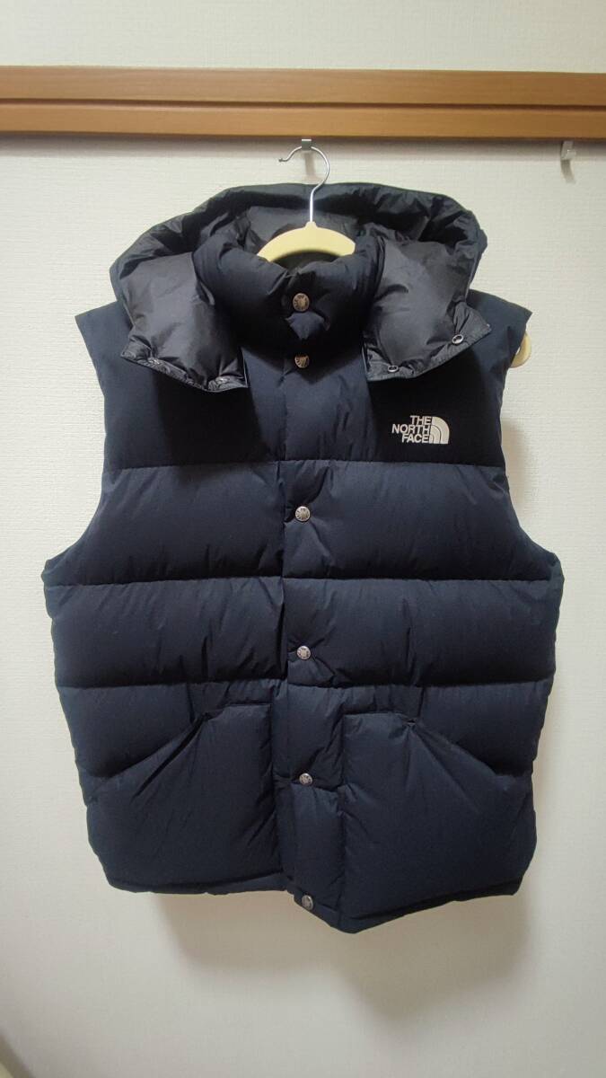 【美品】THE NORTH FACE◆ND92231/ダウンベスト/XL/BLK/無地/