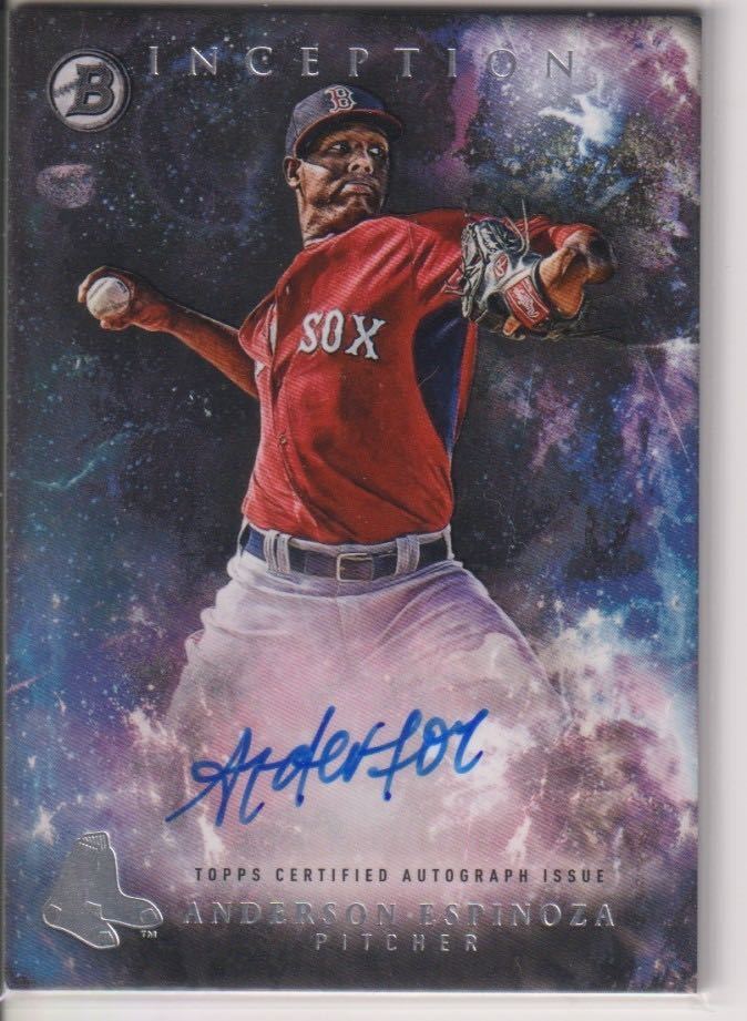 新来日外国人 千葉ロッテ Anderson Espinoza アンダーソン・エスピノーザ 2016 Bowman Inception 直筆サイン Auto_画像1