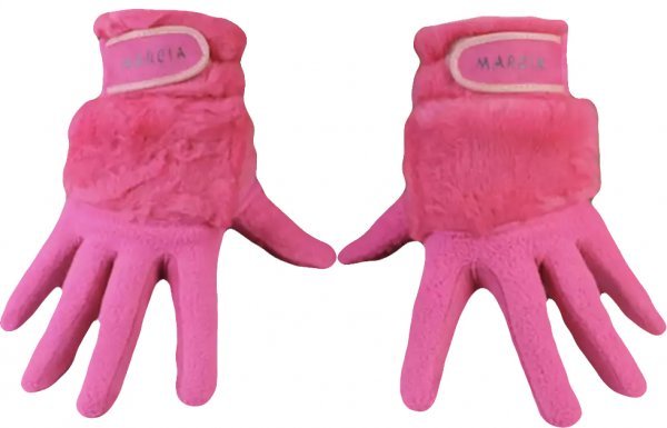  немедленно распределение GOLF Golf обе рука для женский искусственный мех перчатка перчатки защищающий от холода перчатки одежда розовый черный белый нежный 