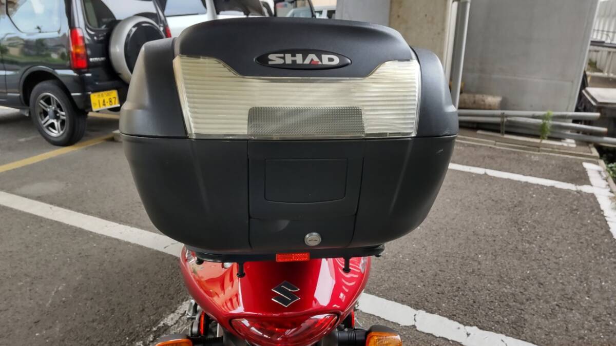 GSX1300R　隼　車検令和7年6月　走行5.6万キロ　ETC グリップヒーター　リアキャリア　40Lパニア　ワイバンチタンマフラー　バーハン化　_画像5