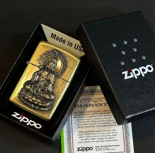 ★USA直輸入 ZIPPO 仏像 仏様 和風 観音様 千手観音 ジッポー メタル 貼り bv815_画像2