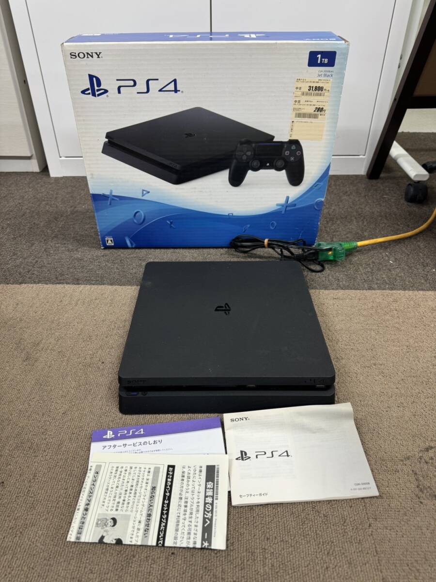 41 1円 通電OK SONY ソニー PlayStation PS4 プレイステーション プレステ CUH-2000 1TB ブラック 本体 箱付き