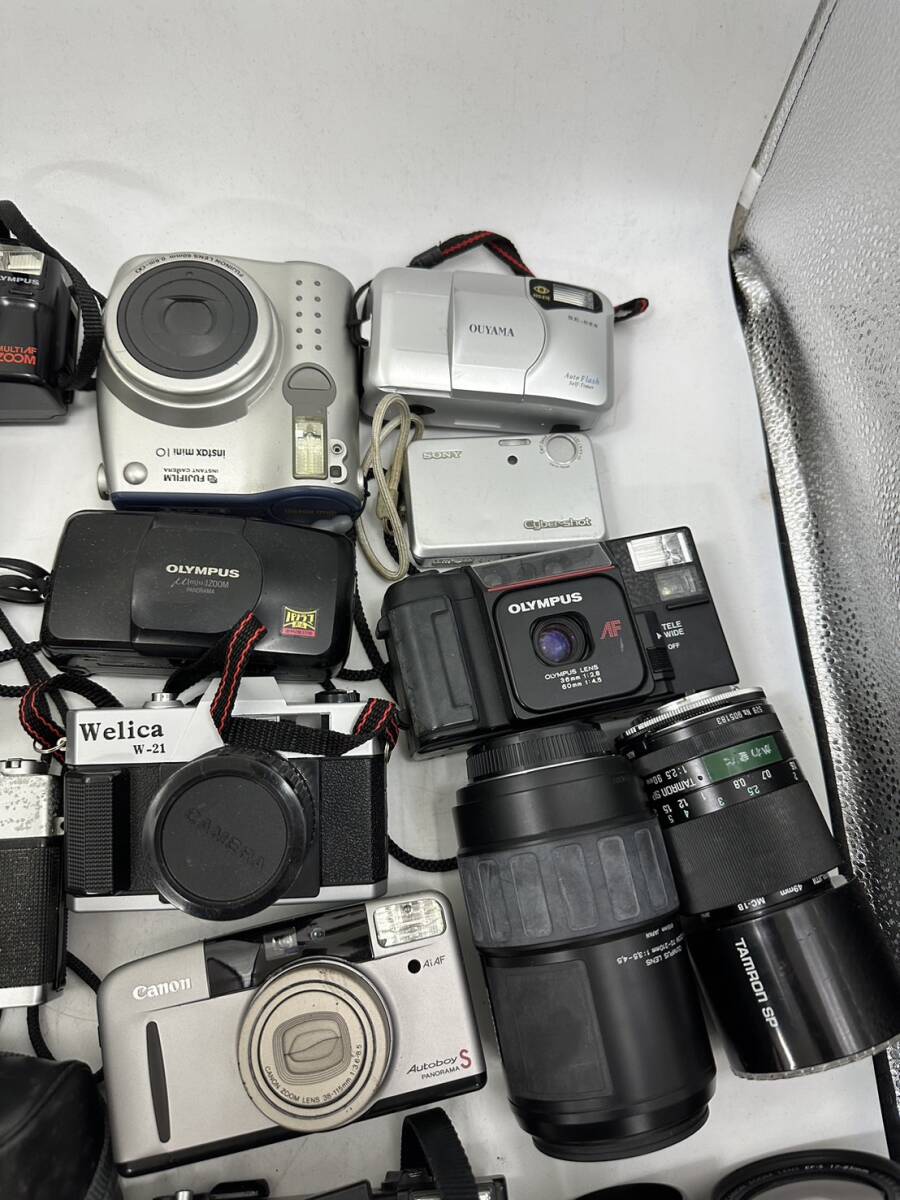 271 1円 カメラまとめ　OLYMPUS Canon Konica minolta FUJI Nikon レンズ　Tamron　デジカメ　SONY 計24点_画像3