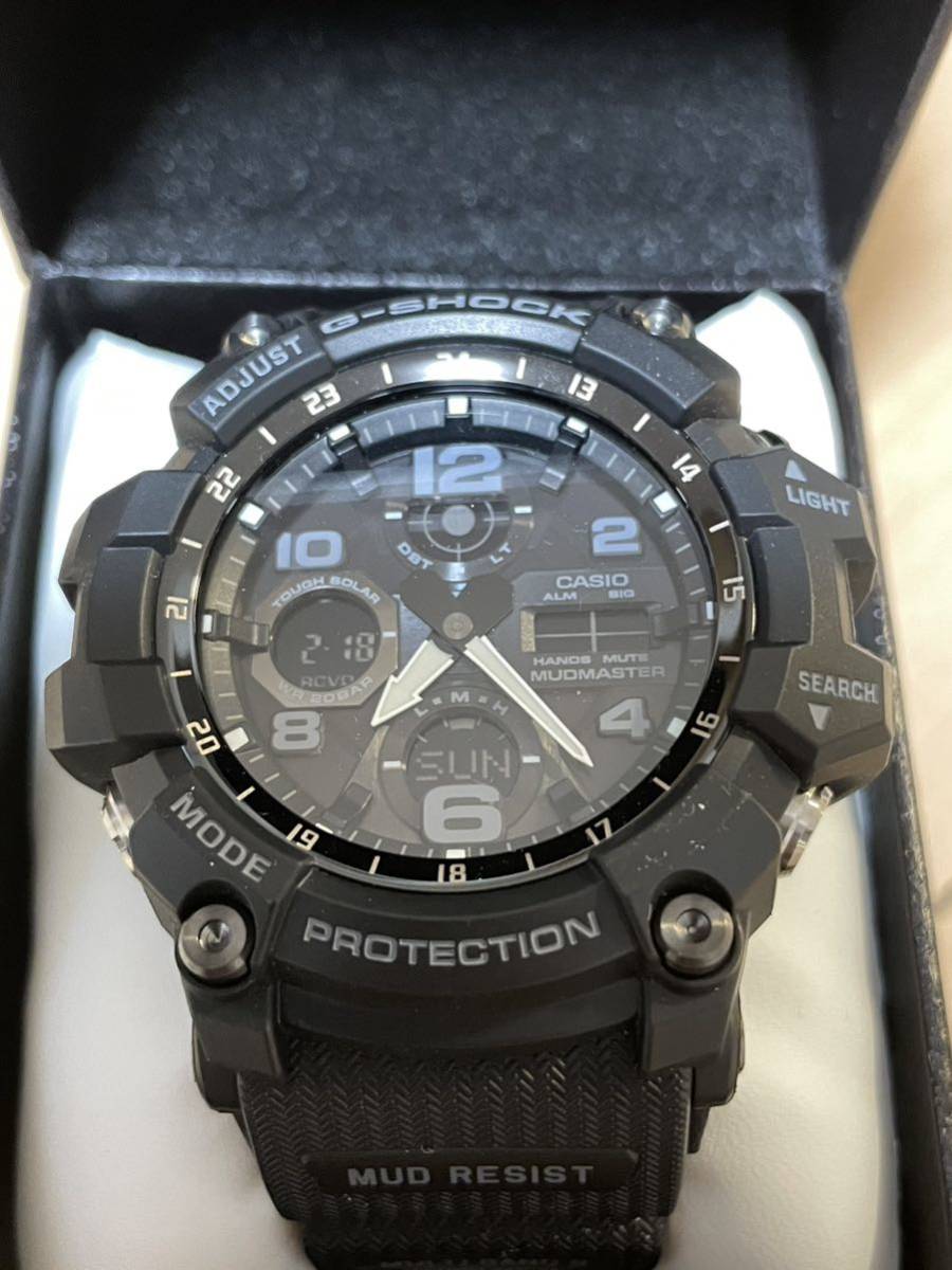  カシオ G-SHOCK MUDMASTER Gショック ソーラー電波時計 GWG-100-1AJF中古美品_画像1