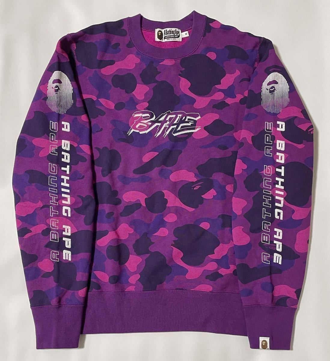 新品・送料無料 BAPE パープルカモ スウェット (A BATHING APE 新品・送料無料 BAPE パープルカモ スウェット (A BATHING APE