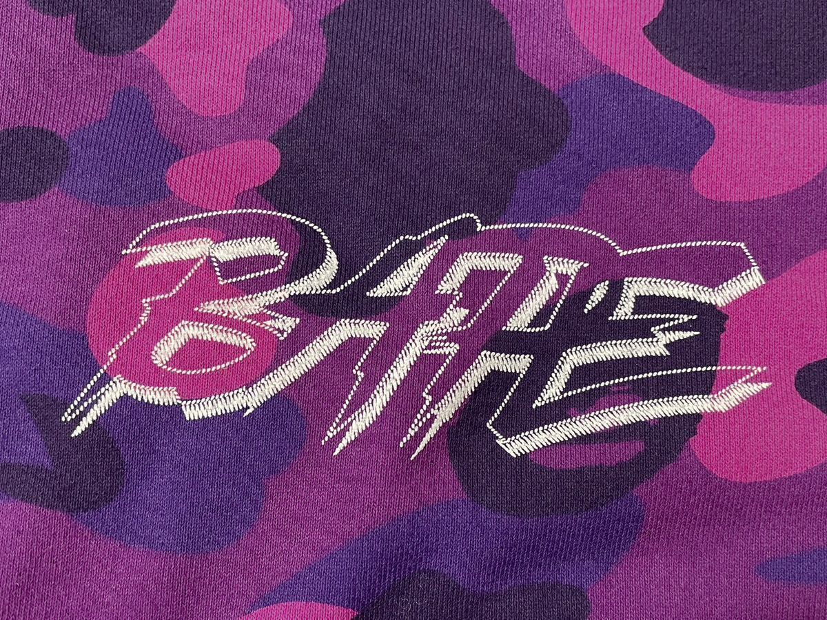 新品・送料無料 BAPE パープルカモ スウェット (A BATHING APE 新品・送料無料 BAPE パープルカモ スウェット (A BATHING APE