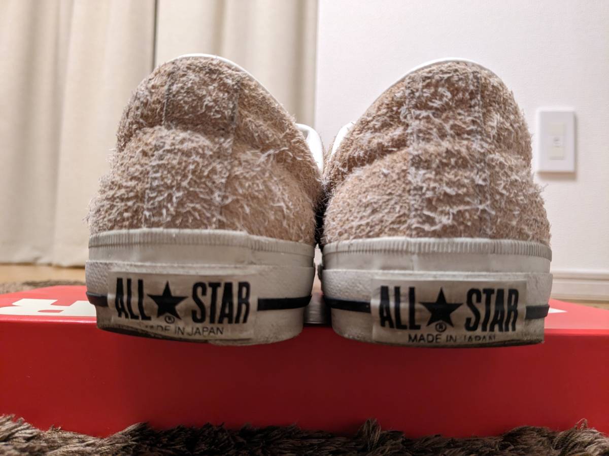 【USED】CONVERSE ONE STAR J SUEDE コンバース ワンスター 日本製 MADE in JAPAN スエード ベージュ US8.5_画像7