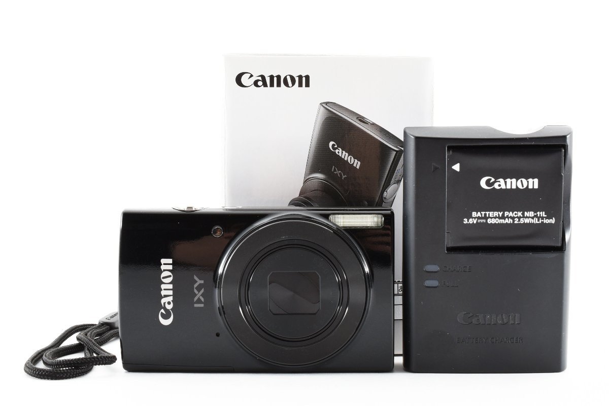 美品 Canon キャノン IXY 190 ブラック 箱付き