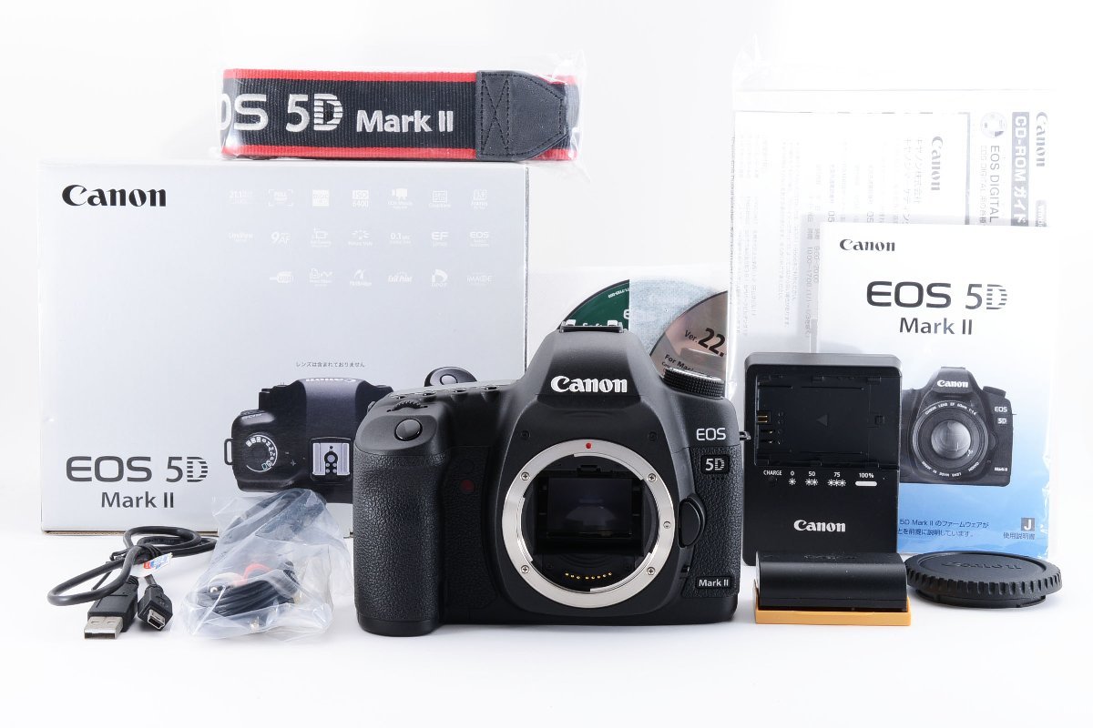 ■美品■キャノン Canon EOS 5D Mark II マーク2 ボディ ≪ショット数1648回≫ 元箱付 フルサイズ対応_画像1