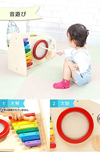 知育玩具 1歳 2歳 3歳 ランキング 木のおもちゃ 楽器 おもちゃ 木琴 太鼓 たいこ 鈴 木製 赤ちゃん 【 Im_画像3