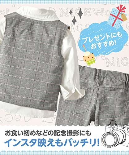 [しあわせ倉庫] 男の子 スーツ キッズ フォーマル セットアップ ベビー タキシード 初節句 出産祝い 七五三 結婚式_画像4