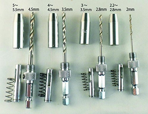 センター出し用 ドリルビット ヒンジ 蝶番 取り付けセンター出し用 木工用 皿ネジ 下穴用 ドリル ガイド４本/セット_画像2