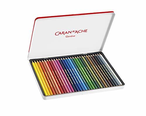 CARAN D'ACHE カランダッシュ 色鉛筆 油性 スイスカラー 1284-730 30色 メタル缶 正規輸入品_画像3