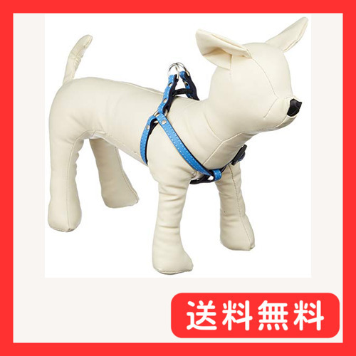 ハイライン (Hi-Line) 小型犬用最高級本皮革 ハーネス a-cube Hi-LINE セレスト/ブルーサファイア