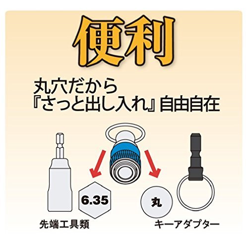 トップ工業 (TOP) ソケットホルダー3色セット 工具 携帯用 軽量 ナスカン付 ビットホルダー ESH-BRBKN_画像4