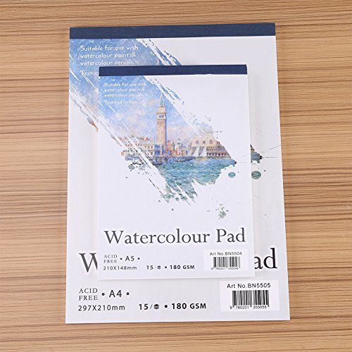 A4スケッチブック 絵画ノート 水彩紙パッド 30ページ 適度な吸水性 均一な表面 良好な質感 速写 絵の具 アート/デ_画像3