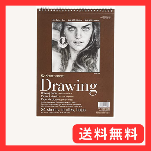 Strathmore STR-400-4 24 Sheet No.80 Drawing Pad 9 by 12 by S_画像1