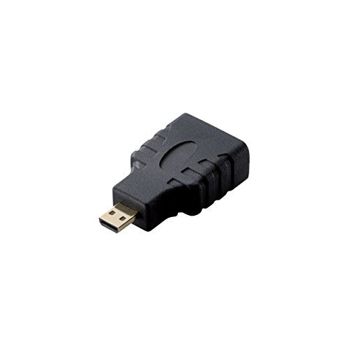 エレコム HDMI (メス) - micro HDMI (オス ) 変換アダプタ ブラック AD-HDAD3BK_画像3