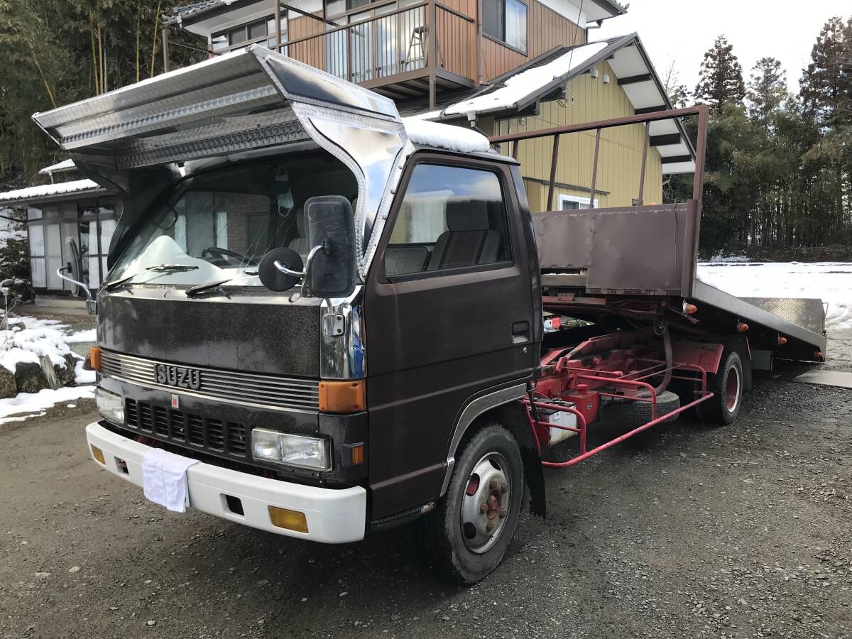 宮城県仙台市より売り切り いすゞ積載車 いすずエルフ 2トン 車載専用ではありませんので用途を問わず使用可の画像1