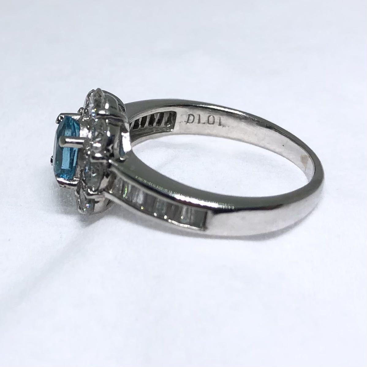 Pt900 apatite 1.01ct ring mere diamond 1.01 diamond 10 number gross weight 5.4g. another result attaching 