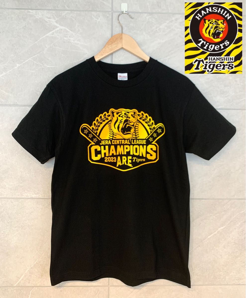 美品 2023 阪神タイガース Tシャツ 半袖 優勝記念ビールかけ アレ M