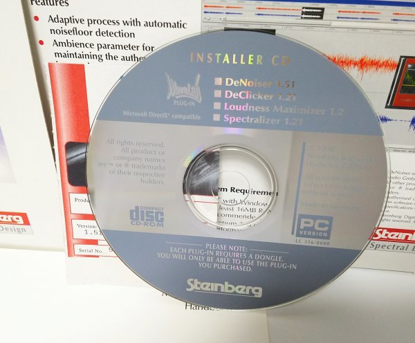 [ including in a package OK] Stainberg ( start Inver g) # DeNoiser # music soft # WaveLab 1.5 and more 