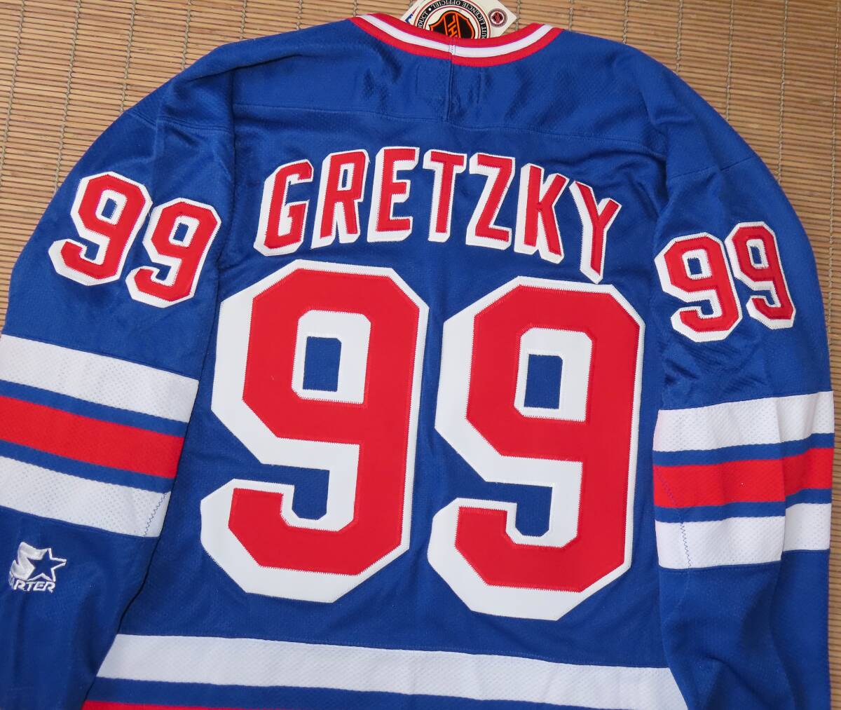 正規品 NHL ニューヨーク・レンジャース#99 ウェイン・グレツキー(カナダ代表/オイラーズ/キングス)オーセンティックジャージ/ユニフォームの画像3