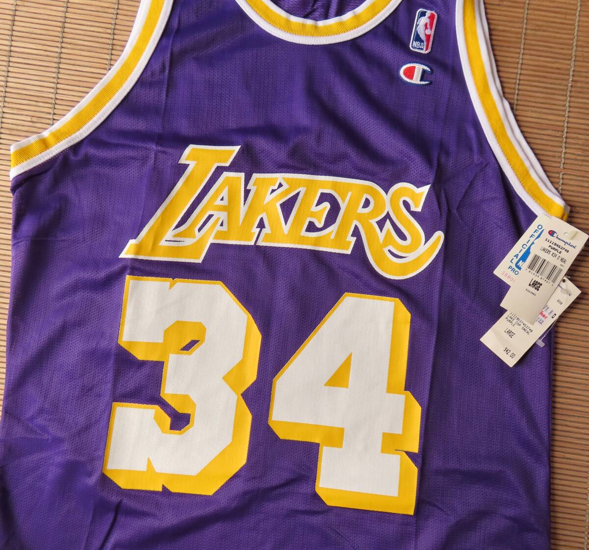 正規品 NBA ロサンゼルス・レイカーズ #34 シャキール・オニール 正規品 NBA ロサンゼルス・レイカーズ #34 シャキール・オニール