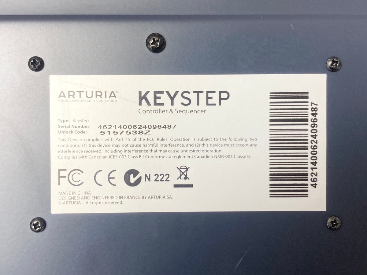 Y-02026 ARTURIA アートリア MIDIキーボード KEYSTEP キーステップ シーケンサー機能搭載 DTM DAW 32鍵 コンパクト・コントローラー_画像5